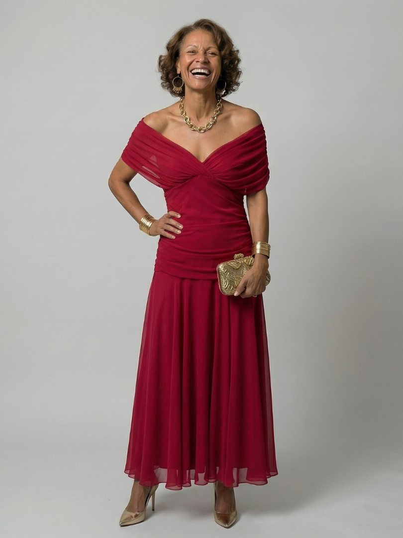 Calen off-shoulder midi dress