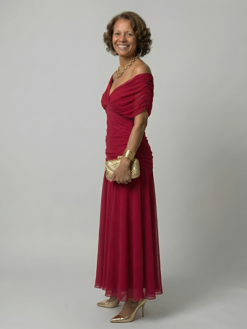 Calen off-shoulder midi dress