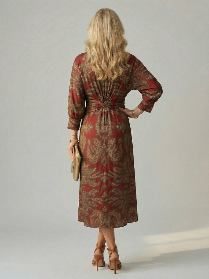 Lune wrap midi dress
