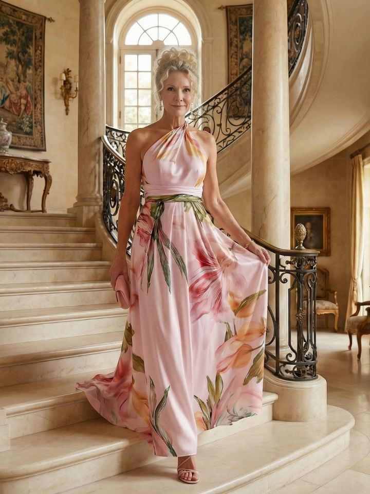 Amiel floral maxi dress