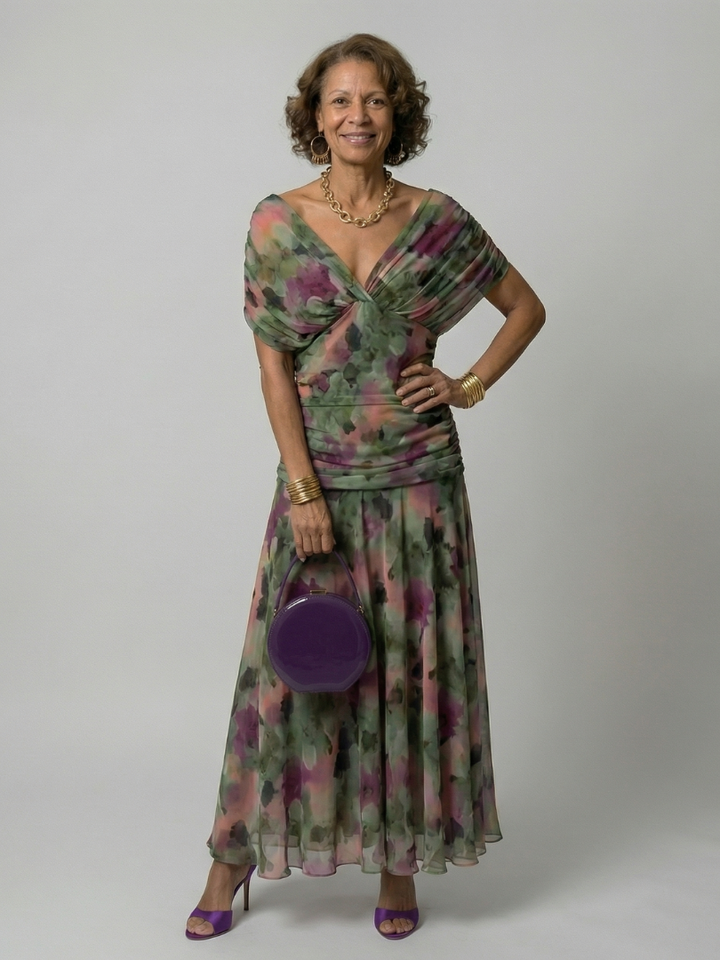 Calen off-shoulder midi dress