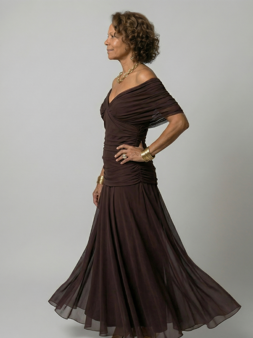 Calen off-shoulder midi dress