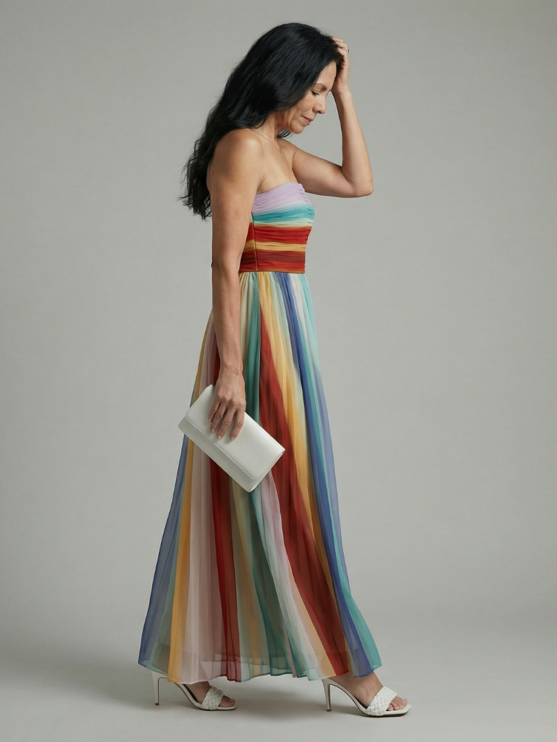 Sereine striped maxi dress