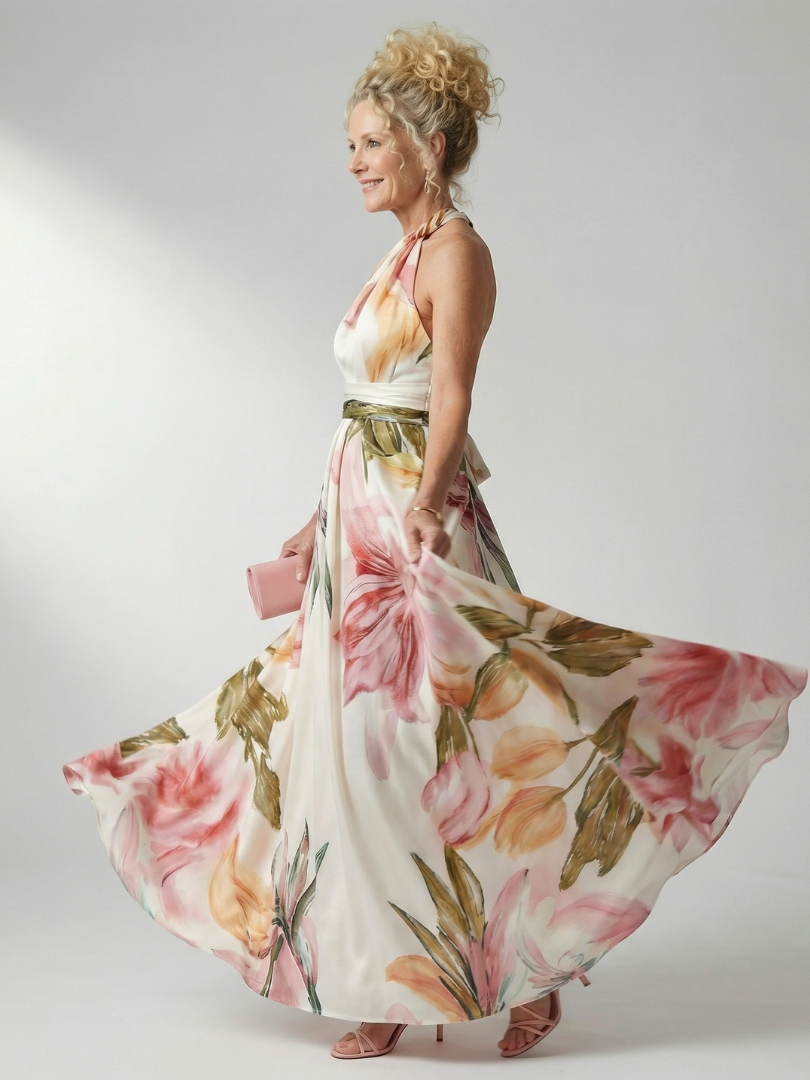 Amiel floral maxi dress