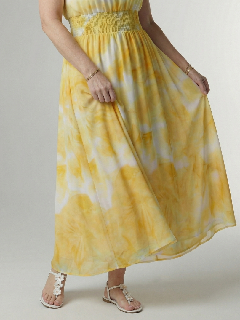 Sylin ruched halter midi dress