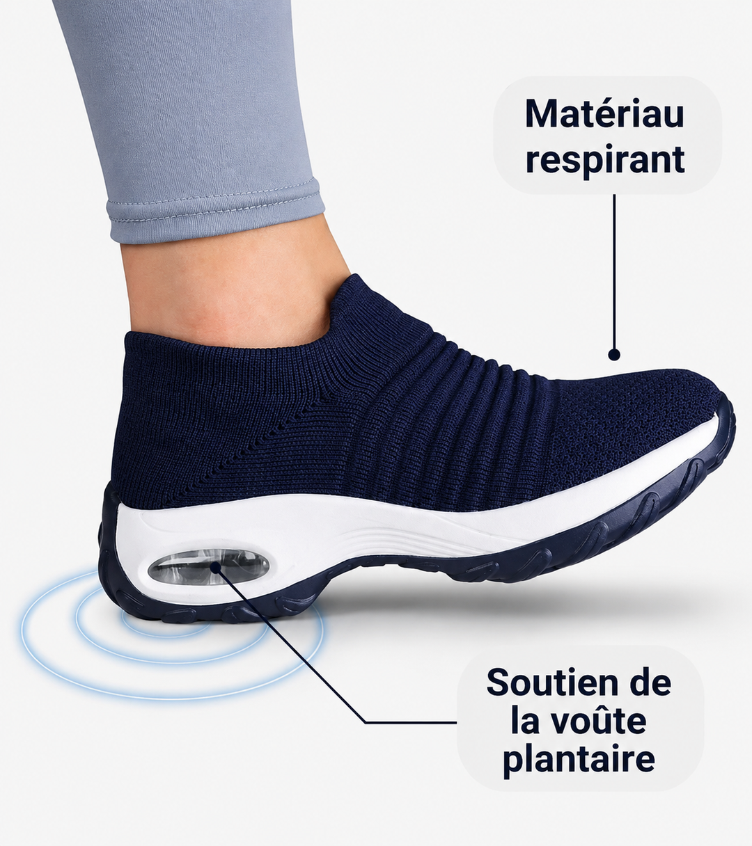 OrthoPro | Sneakers à Grip Invisible