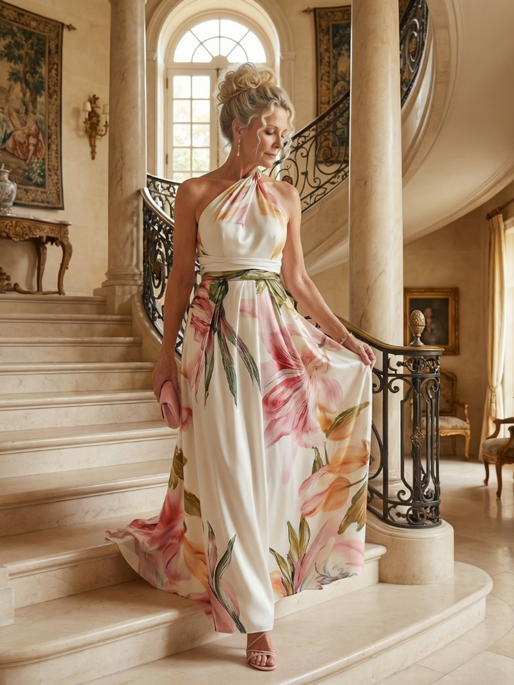 Amiel floral maxi dress