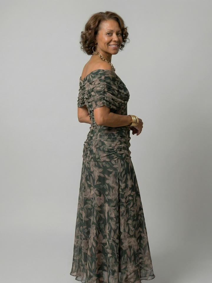 Calen off-shoulder midi dress