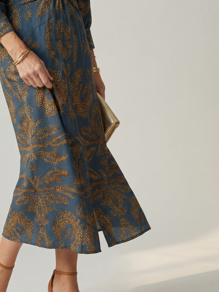 Lune wrap midi dress