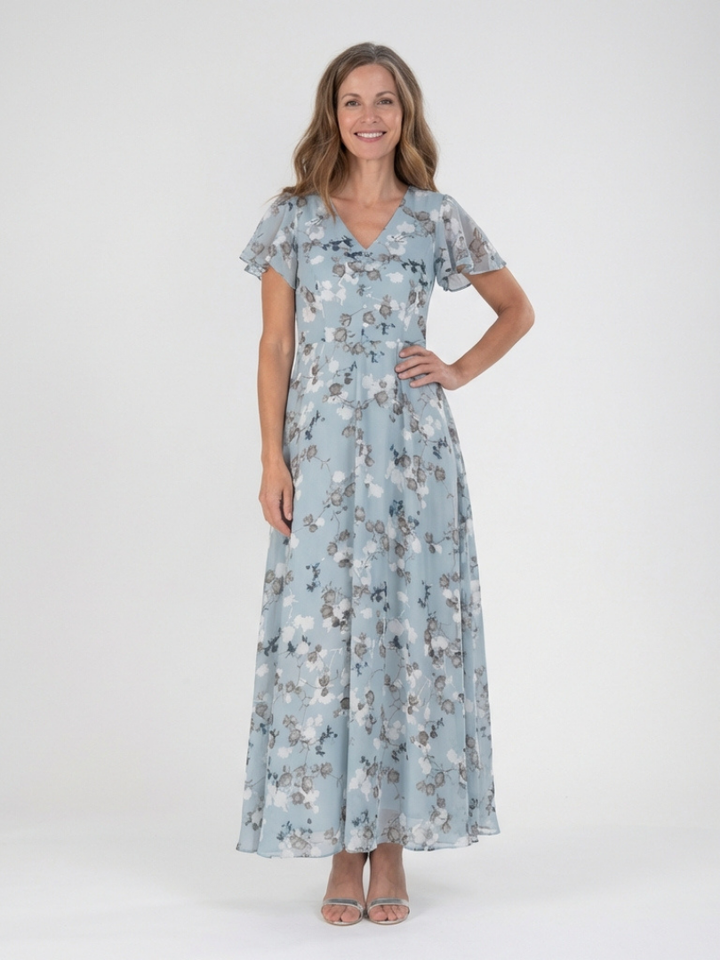 Ismeria floral print maxi dress