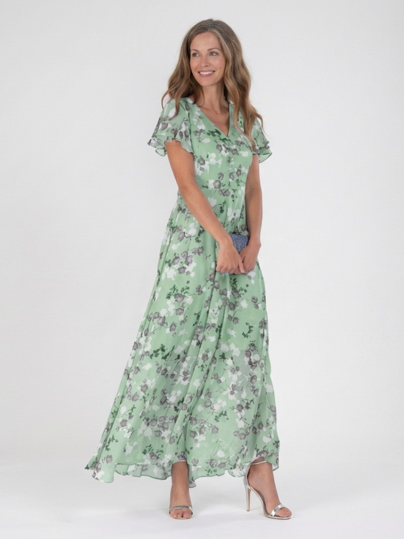 Ismeria floral print maxi dress