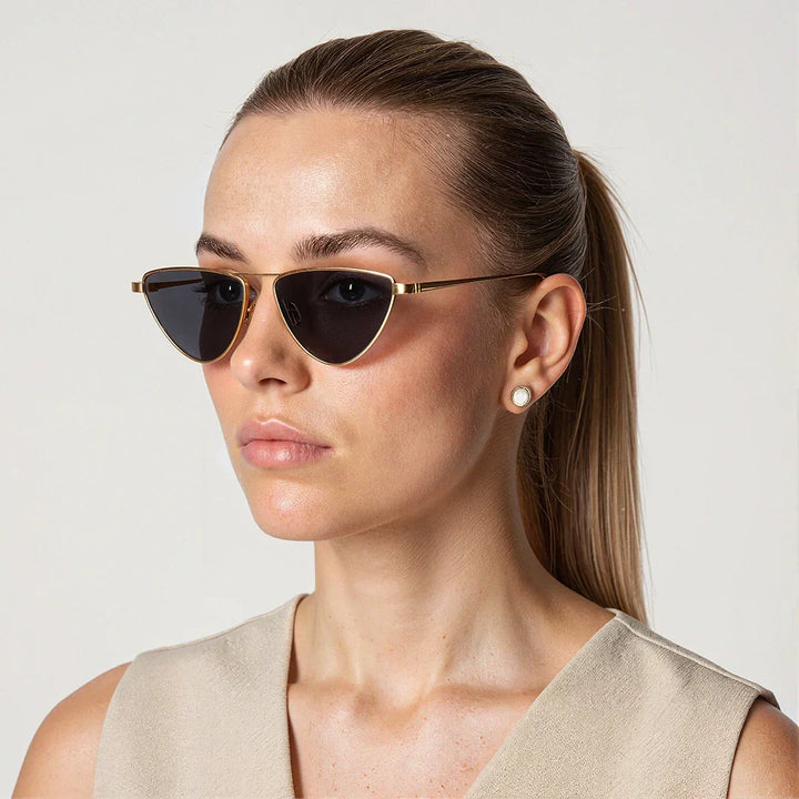 Leanne sharp gold frame sunglasses