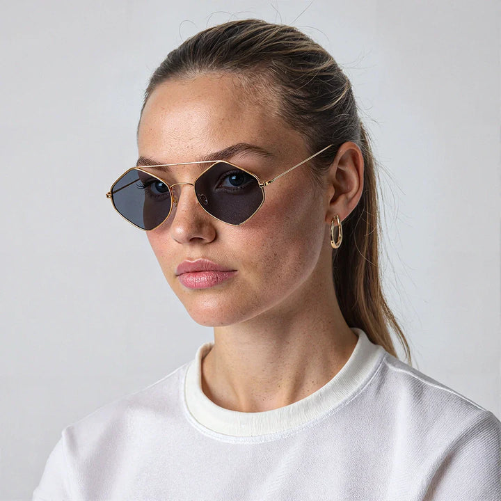 Lorraine gold & black sunglasses
