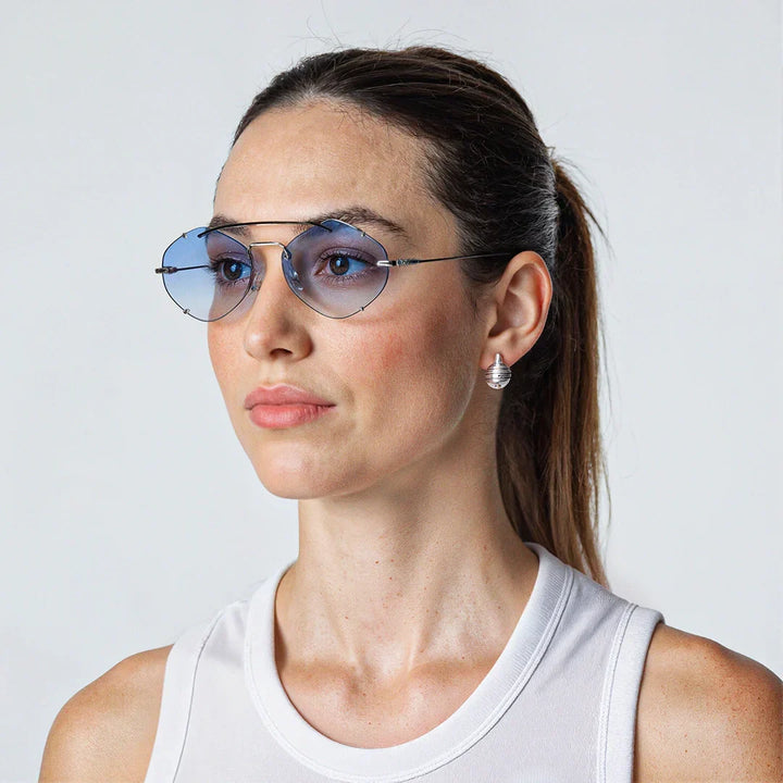 Gemma gold frame tinted-lens sunglasses