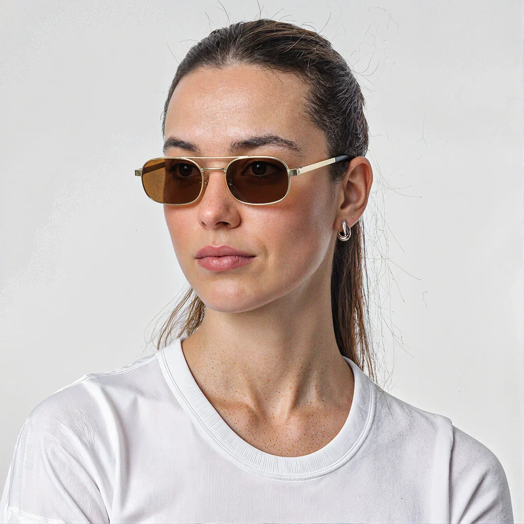 Danielle gold frame sunglasses
