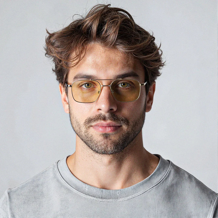 Georgia gold metal frame sunglasses