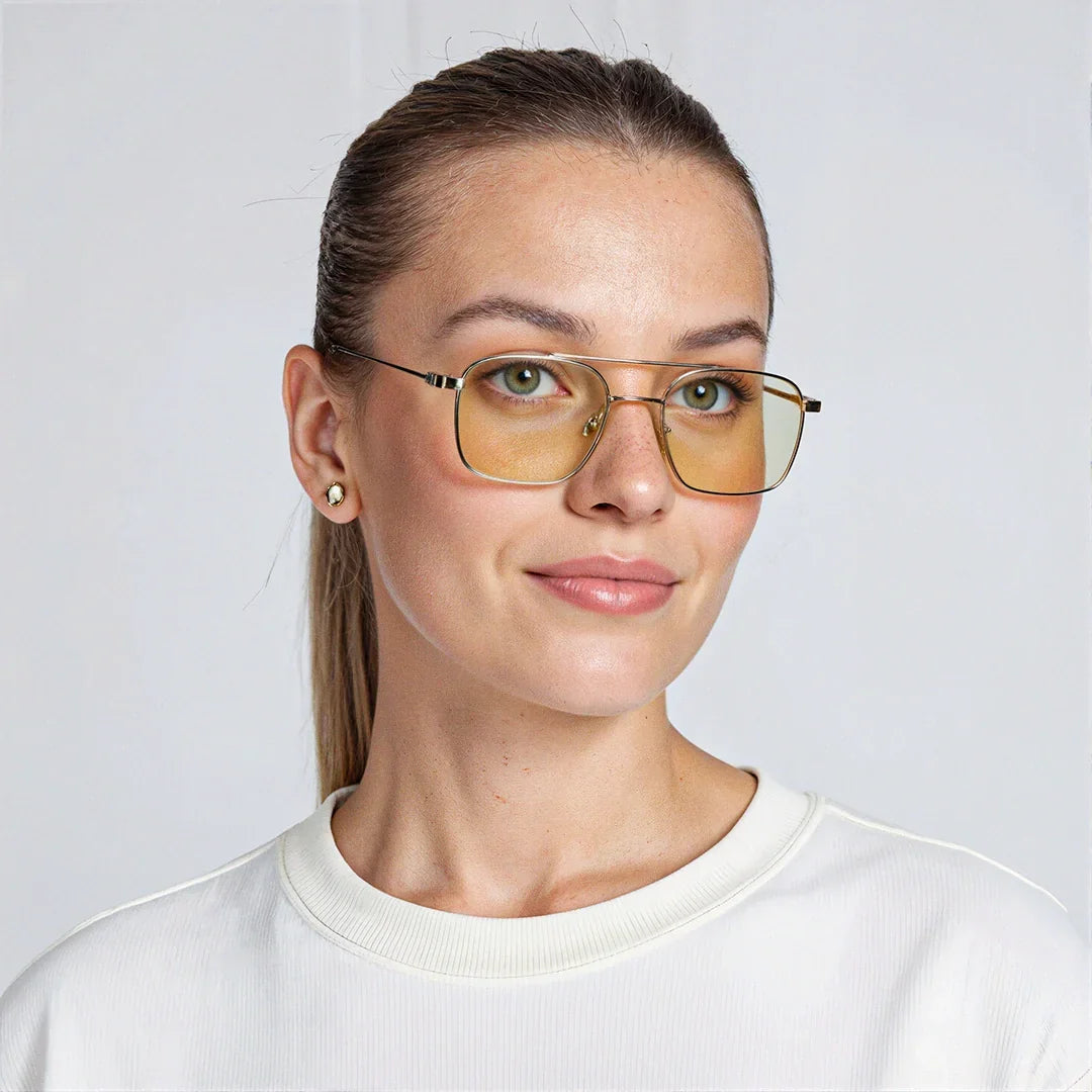 Georgia gold metal frame sunglasses