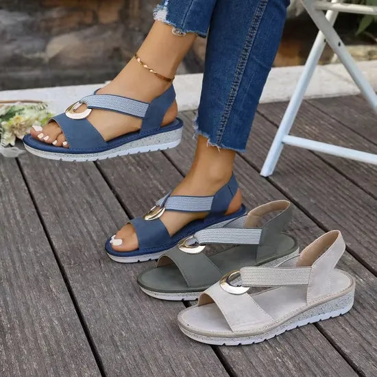 Willa™ Orthopaedic Soft-Strap Wedge Sandals – image 15