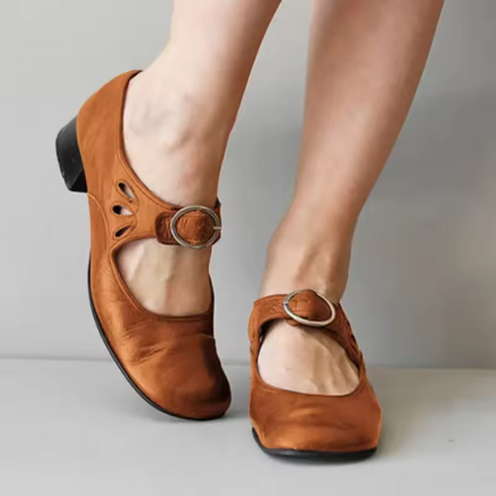 Poppy™ Orthopaedic Mary Jane Shoes in Tan
