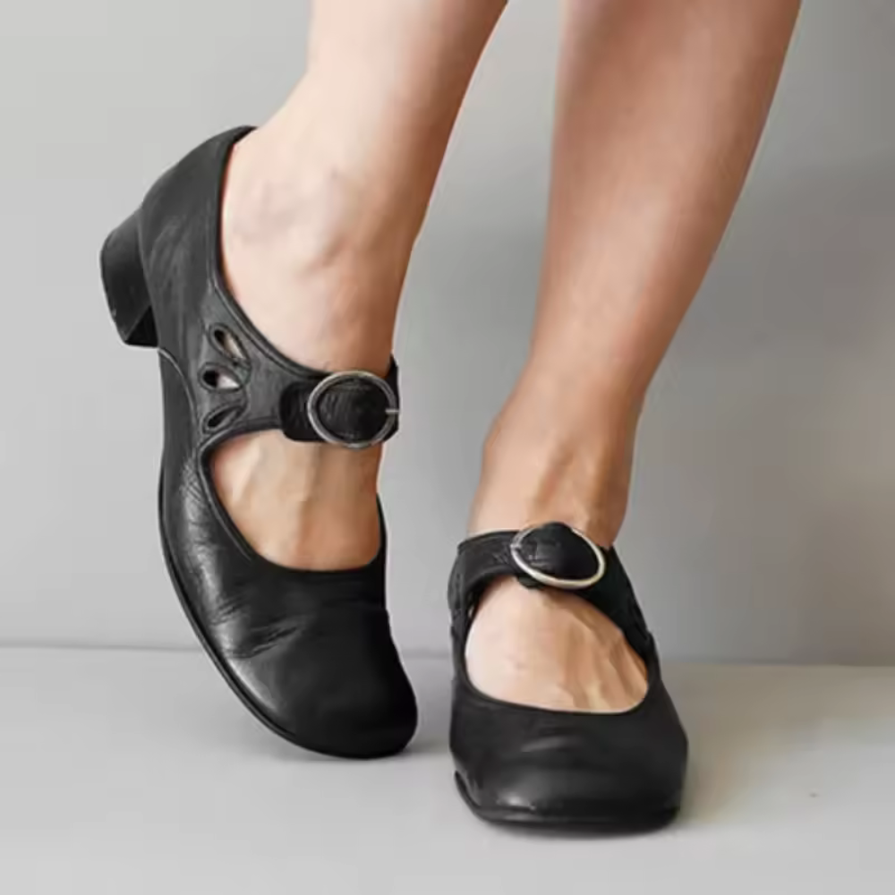 Poppy™ Orthopaedic Mary Jane Shoes in Black