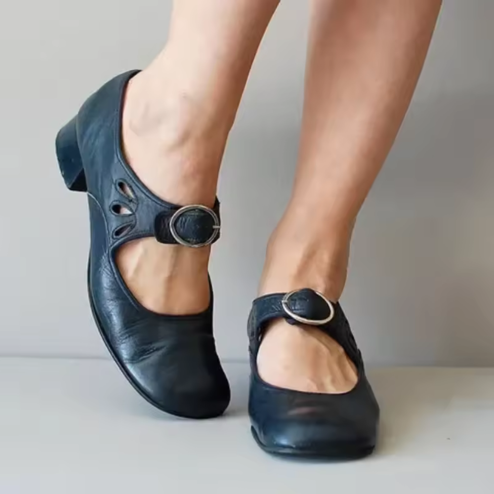 Poppy™ Orthopaedic Mary Jane Shoes in Navy